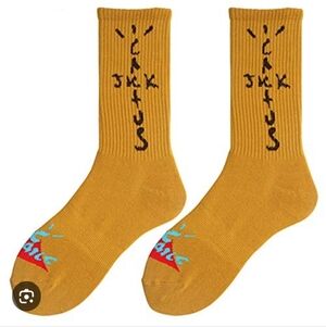 Travis Scott Cactus Jacks Yellow Socks